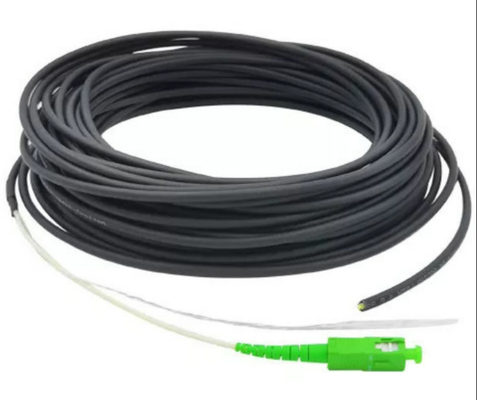 Черный SC UPC кабеля падения 50M гибкого провода FTTH SC APC FTTH оболочки LSZH 20M