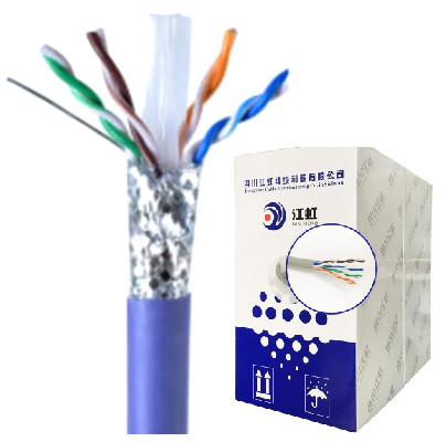 200 м/рулон 100 м/рулон медный алюминий Cat6 Sftp Cat6a кабель ПВХ PE оболочка